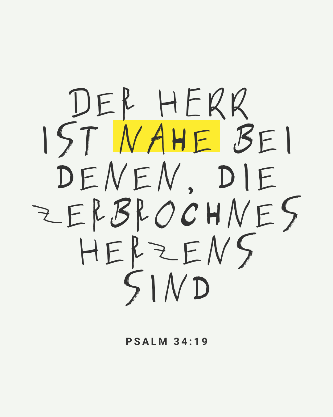 The Lord is close to the broken hearted_deutsch