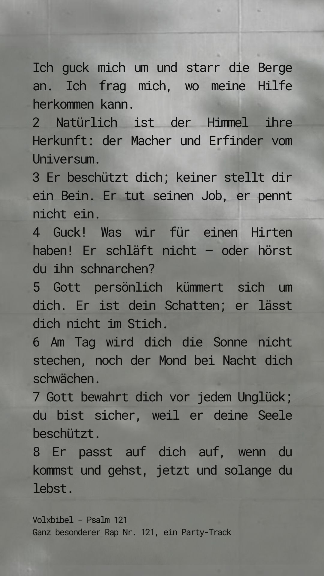 Der Herr behütet dich